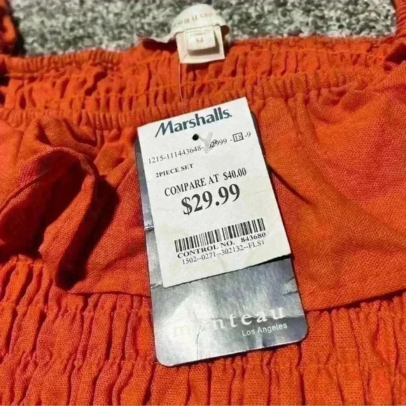 Monteau Los Angeles Crop Top, M, Burnt Orange NWT - Picture 5 of 10